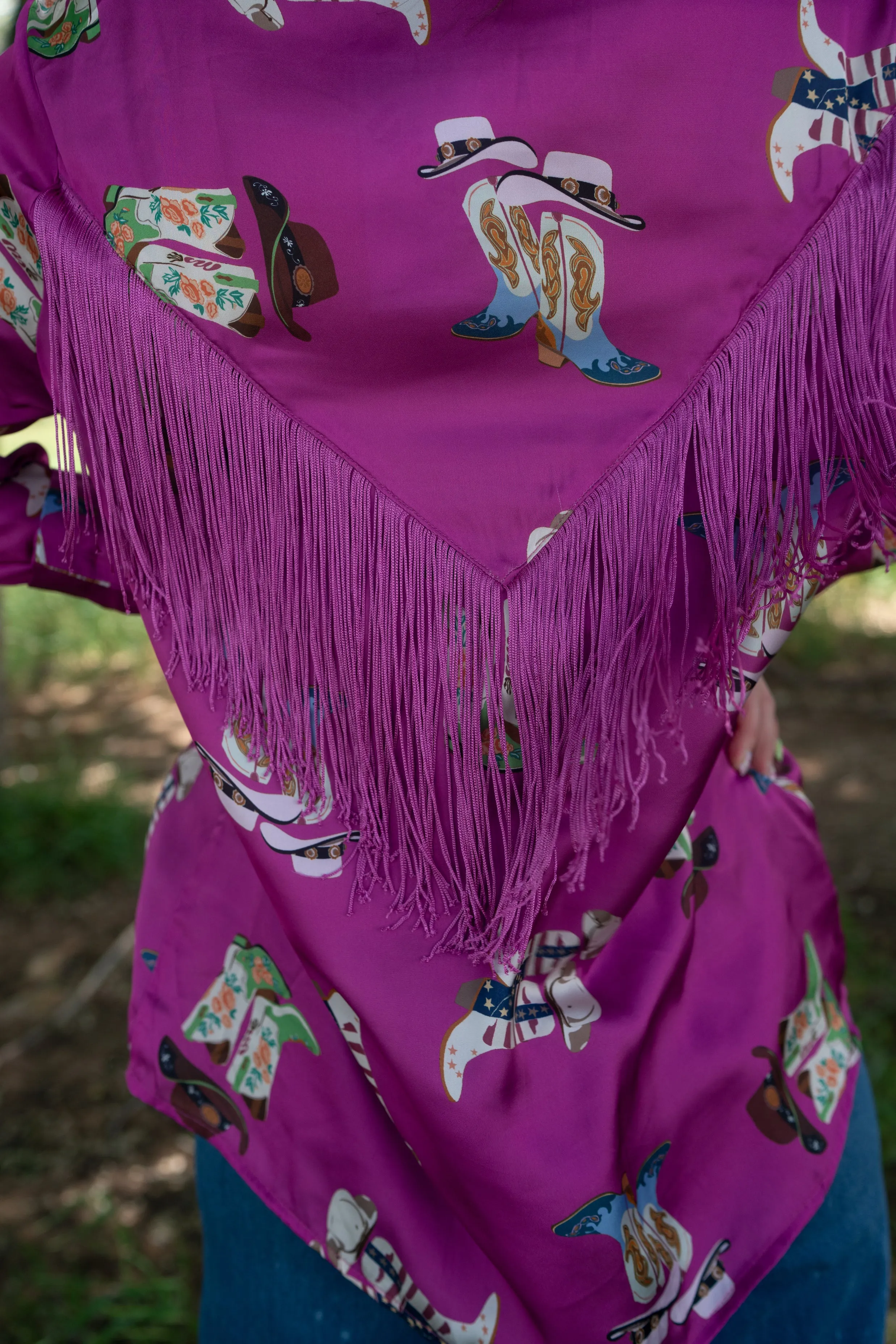 Head Over Boots Fringe Top