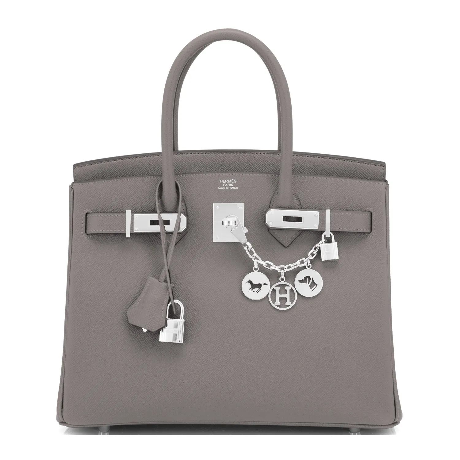 Hermes Etain Birkin 30cm Epsom Palladium Hardware