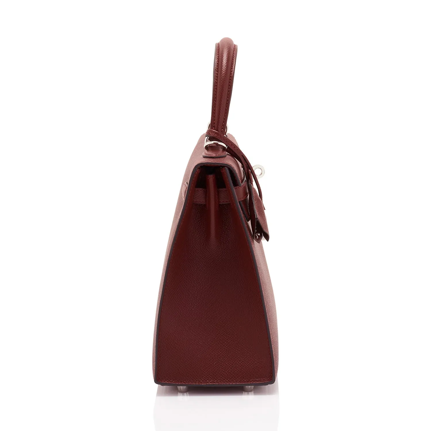 Hermes Kelly 25 Rouge H Hermes Epsom Sellier Palladium Hardware
