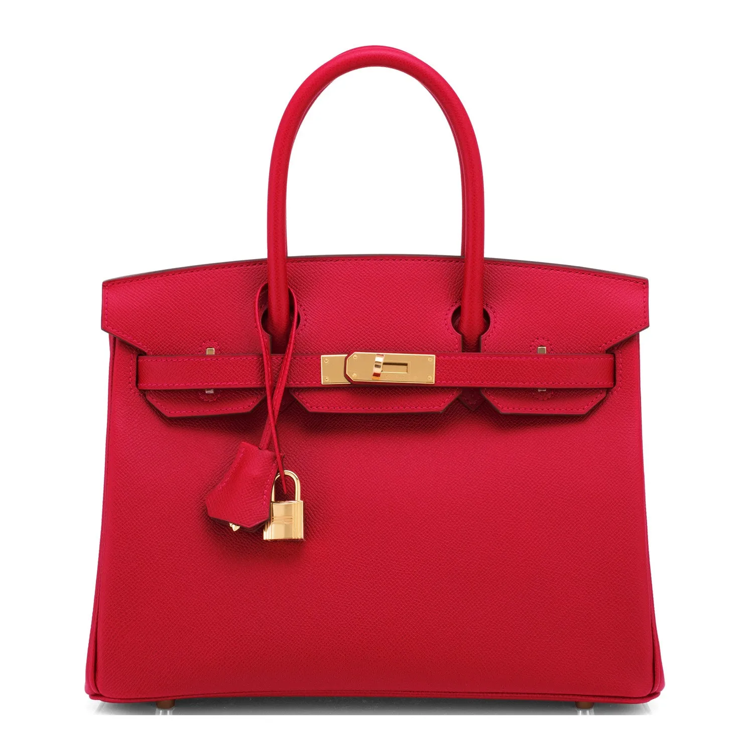 Hermes Rouge Casaque 30cm Birkin Red Epsom Gold Hardware