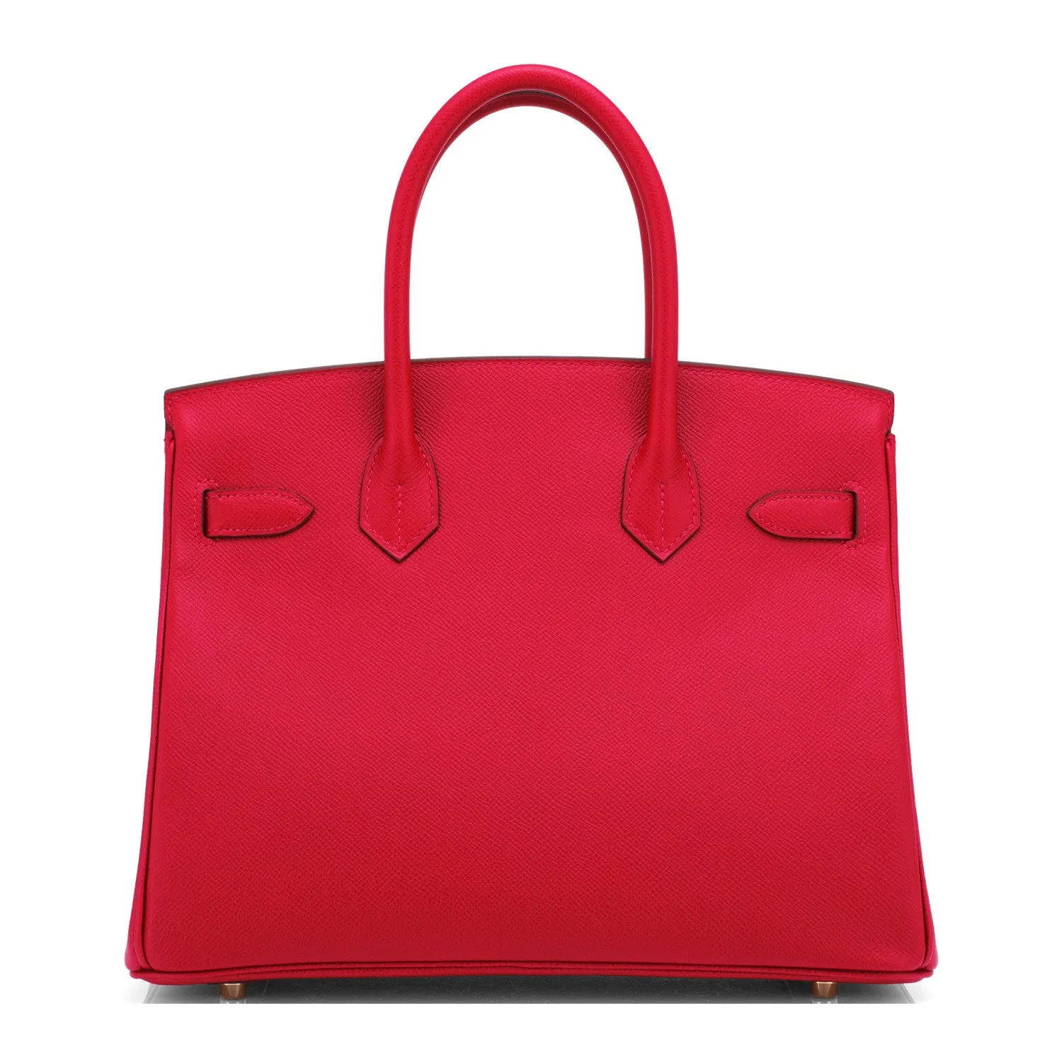 Hermes Rouge Casaque 30cm Birkin Red Epsom Gold Hardware