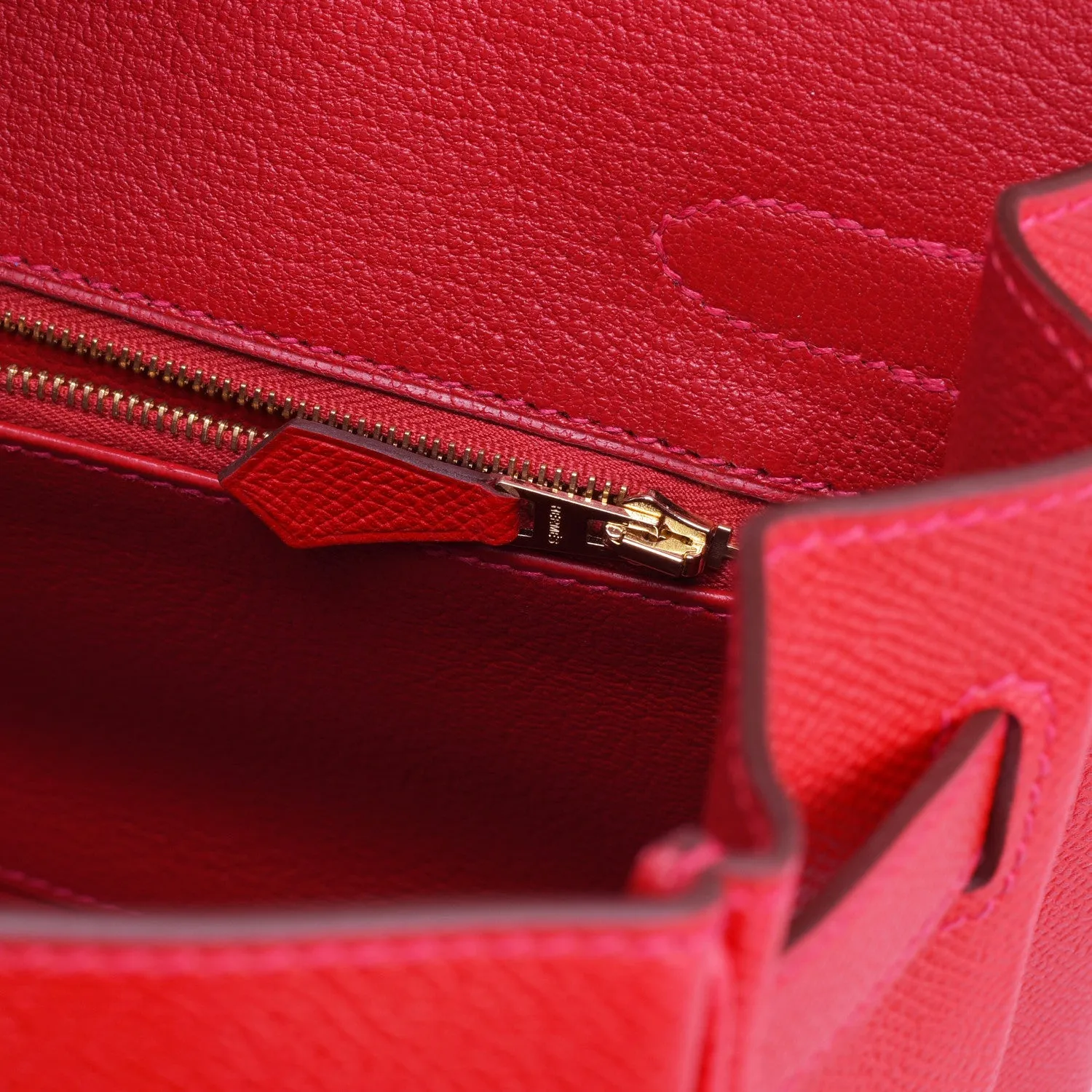Hermes Rouge Casaque 30cm Birkin Red Epsom Gold Hardware