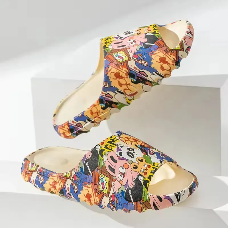 High Quality EVA Slides For Men Woman Sand color Slides Yezzy Slides Slippers
