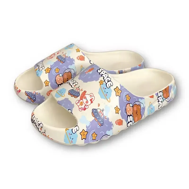 High Quality EVA Slides For Men Woman Sand color Slides Yezzy Slides Slippers