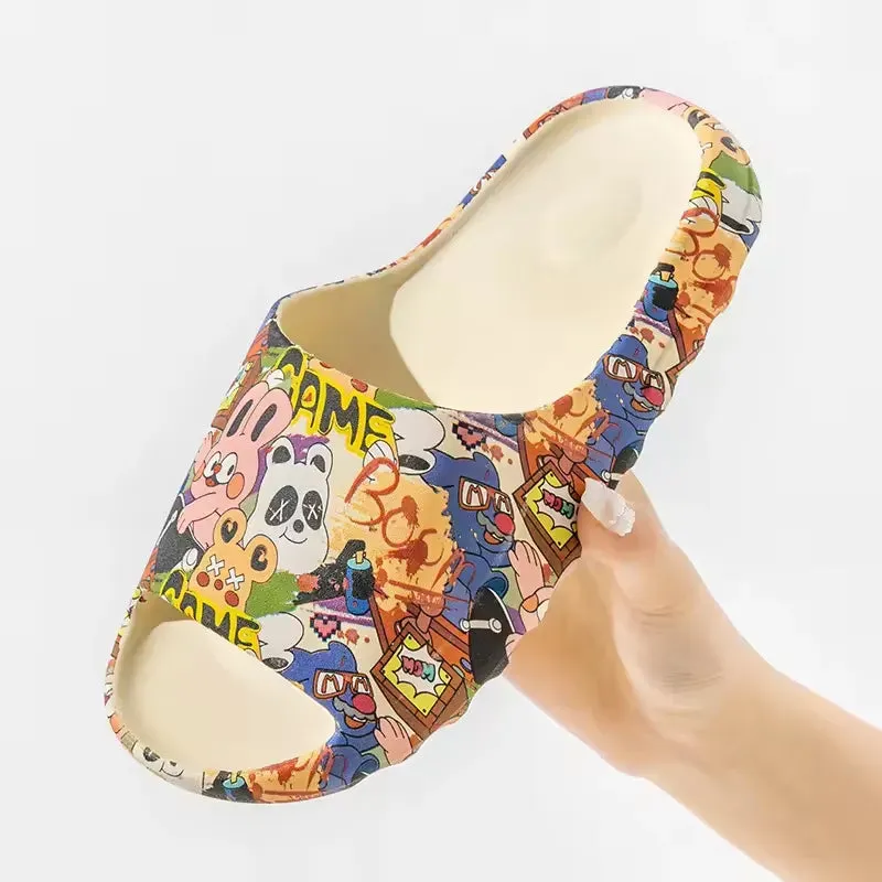 High Quality EVA Slides For Men Woman Sand color Slides Yezzy Slides Slippers