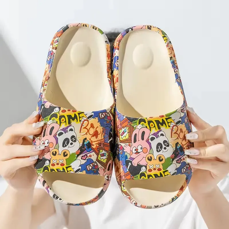 High Quality EVA Slides For Men Woman Sand color Slides Yezzy Slides Slippers