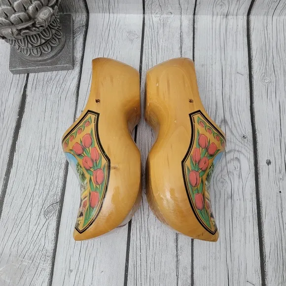 Holland Wooden Clogs - Multicolor