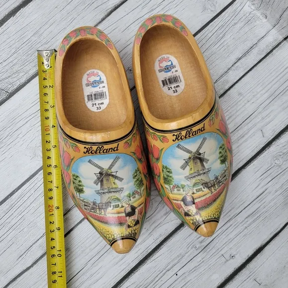 Holland Wooden Clogs - Multicolor