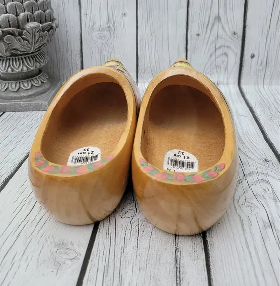 Holland Wooden Clogs - Multicolor