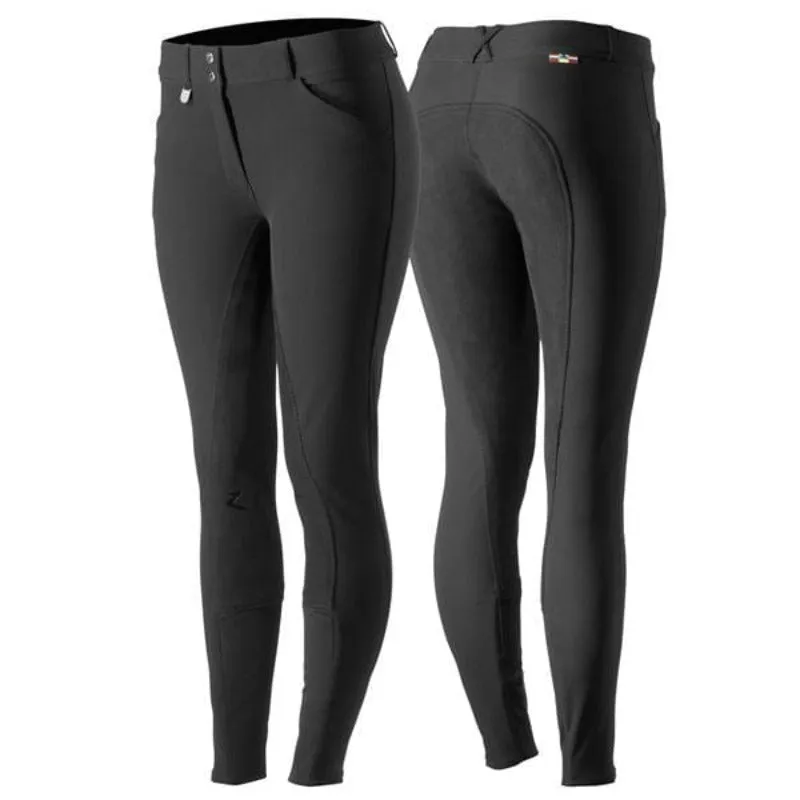 Horze Breeches Womens Grand Prix Full Seat Suede White