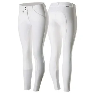 Horze Breeches Womens Grand Prix Full Seat Suede White