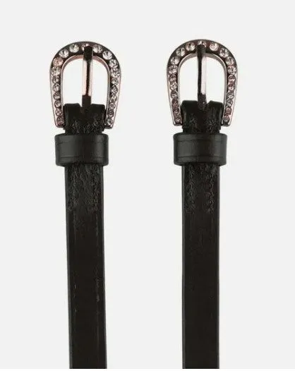 Horze Marseille Spur Straps w/ Crystal Buckle