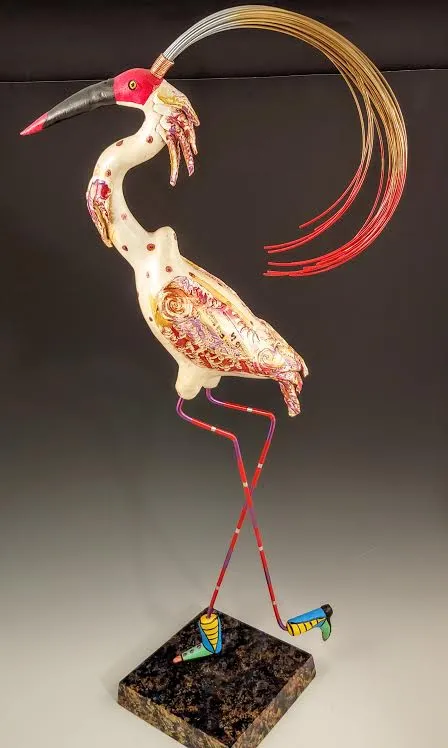 Ibis Bird Sculpture