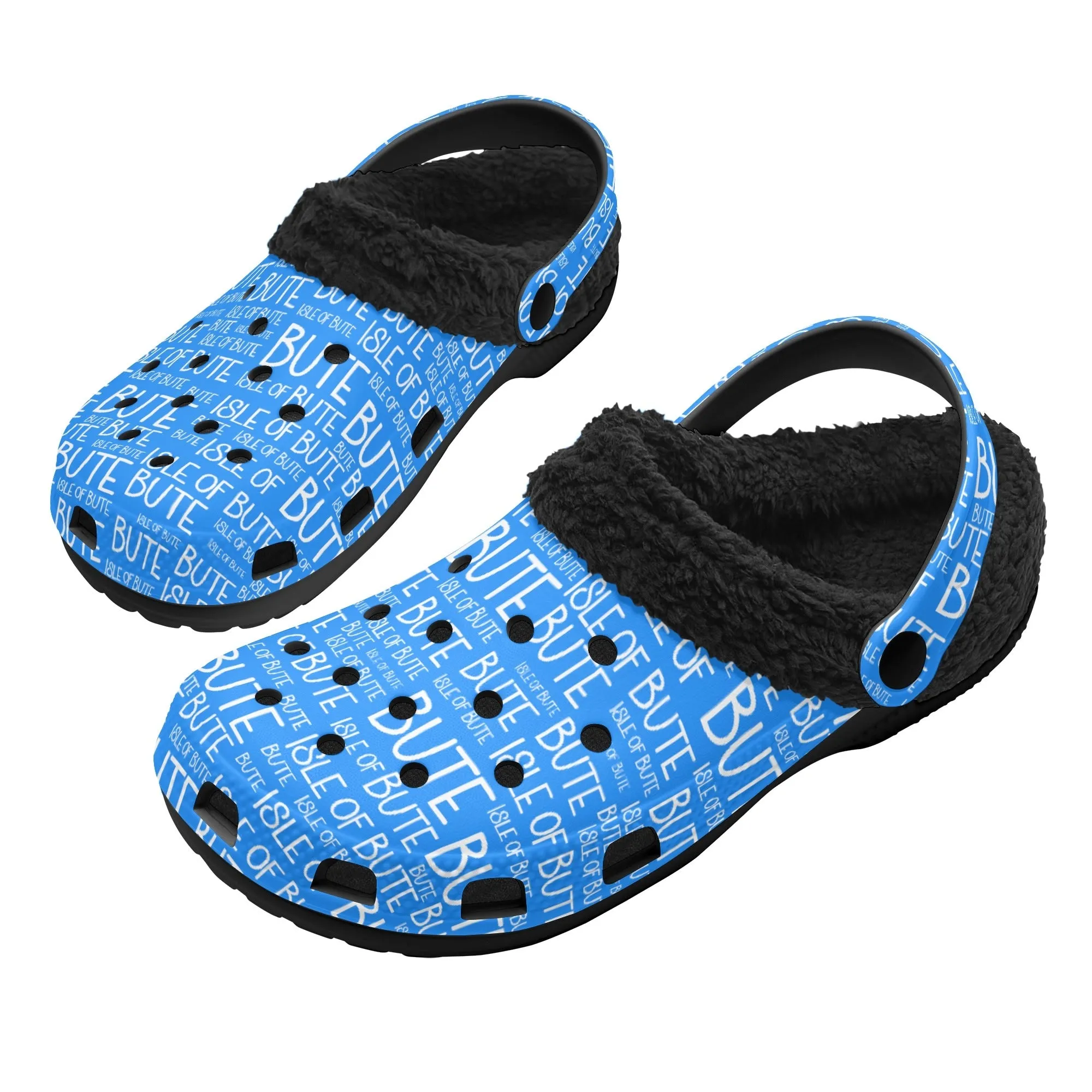 Isle of Bute Adults Fur Lined Clogs - Free p&p Worldwide