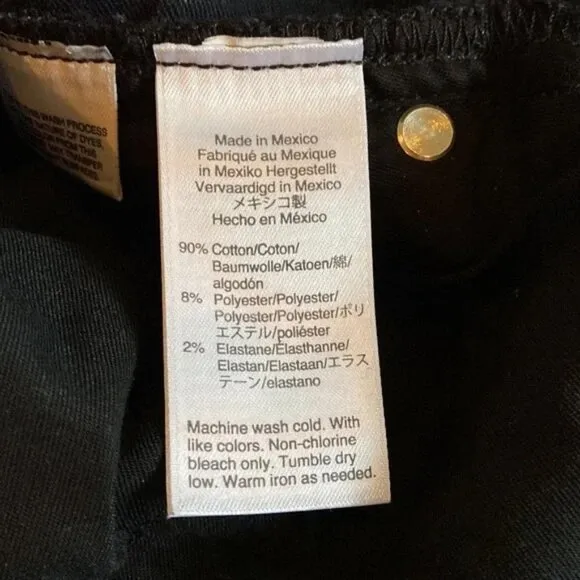 J.Crew Black Curvy Toothpick Jeans – Size 32P