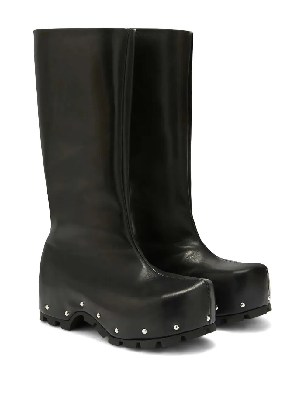 Jil Sander studded leather knee-high boots
