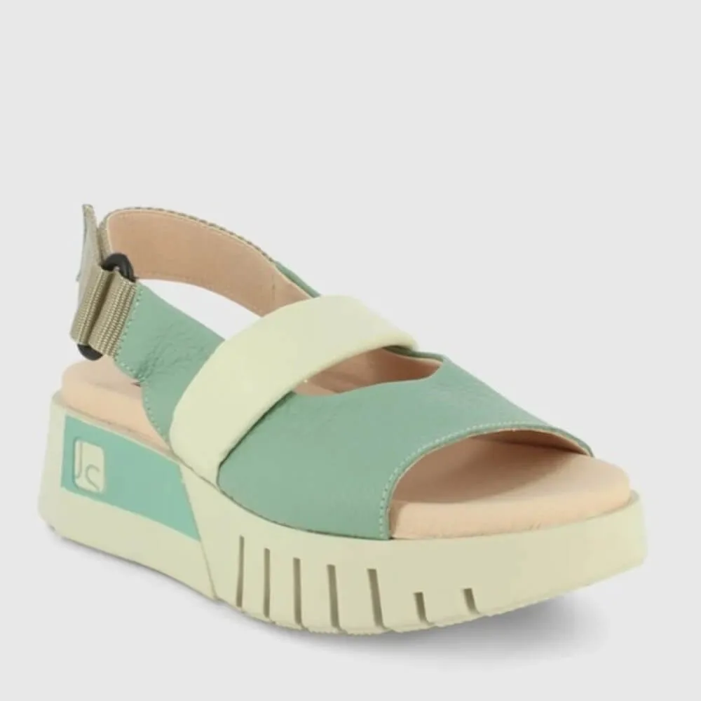 Jose Saenz Platform Sandal 4206-BG Aquamarine