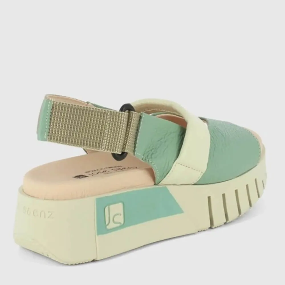 Jose Saenz Platform Sandal 4206-BG Aquamarine