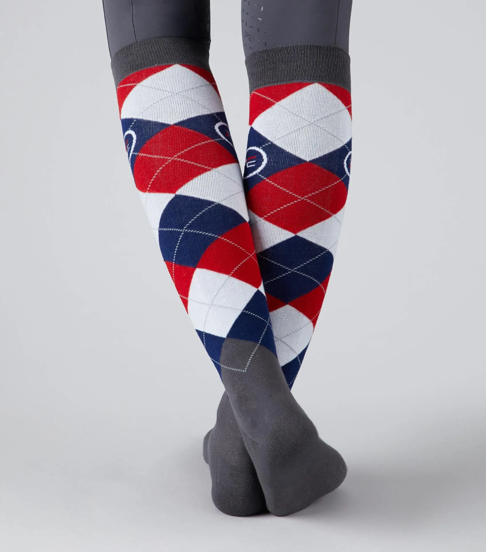 Junior 4 Season Riding Socks (2 Pairs) Classic Check