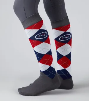 Junior 4 Season Riding Socks (2 Pairs) Classic Check