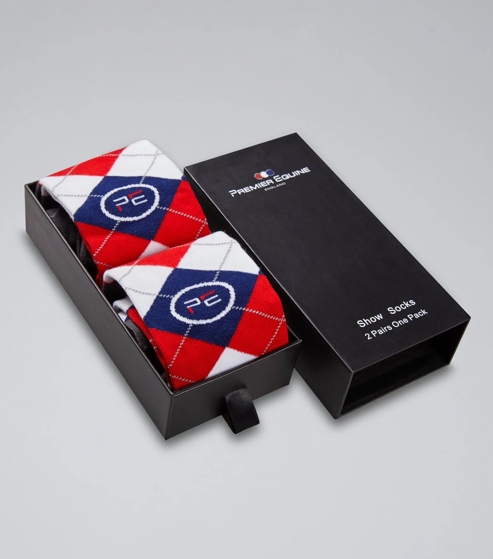Junior 4 Season Riding Socks (2 Pairs) Classic Check