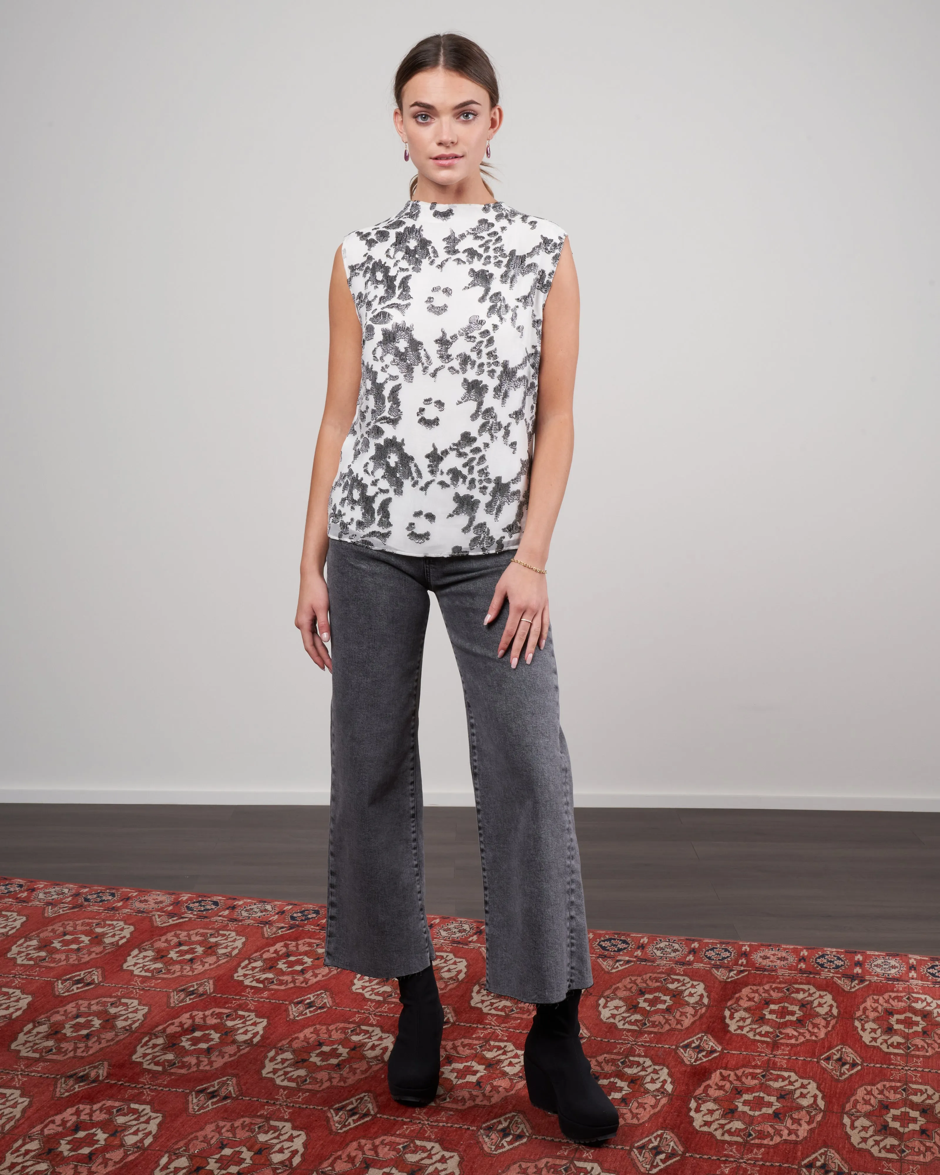 kaoma top - black-white