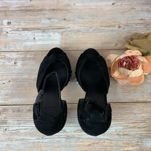 Kenzie2 Open Toe Ankle Strap Classic Pumps    7.5