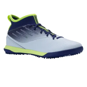 Kids' Hard Pitch High-Top Football Boots Agility 500 Turf TF