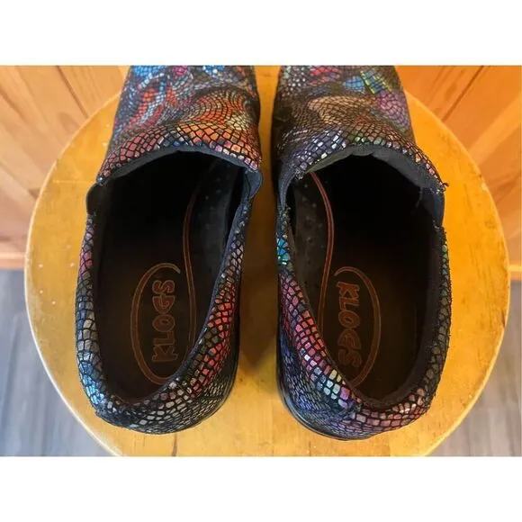 KLOGS Women's Leather Nursing Clogs Multicolor Size 7M