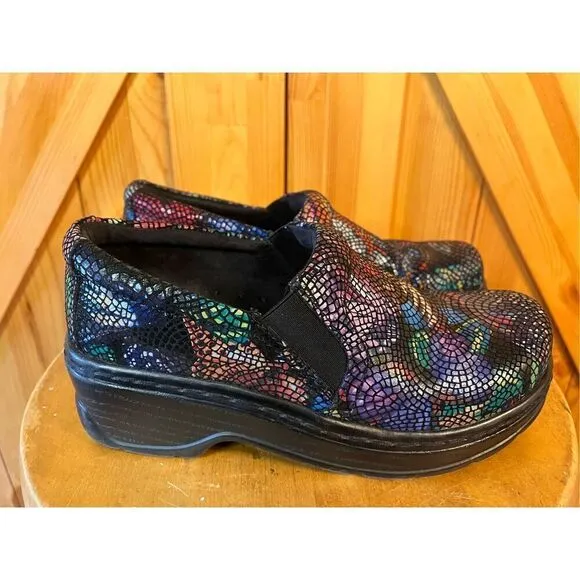 KLOGS Women's Leather Nursing Clogs Multicolor Size 7M