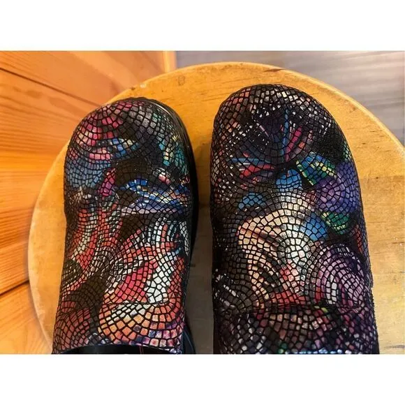 KLOGS Women's Leather Nursing Clogs Multicolor Size 7M