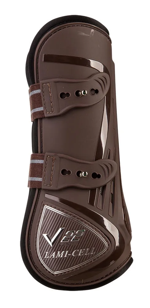 Lami-Cell V22 Tendon Boots with Stud Closure Brown