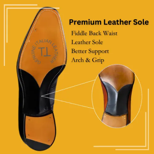 LIAM Premium Loafers with Tassels, Crafted in Hand Patina Leather