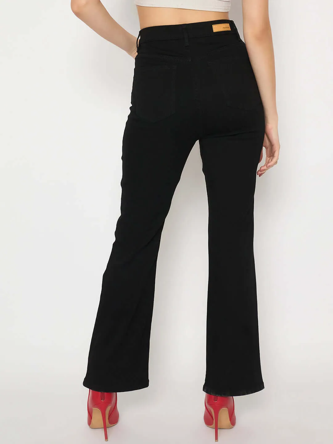 Madame Flared Fit Black Jeans