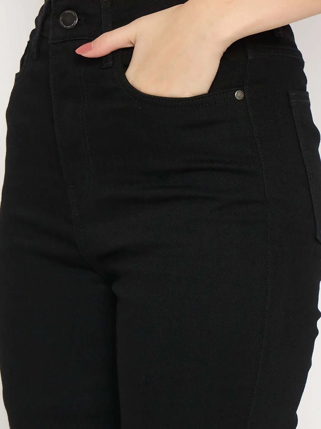 Madame Flared Fit Black Jeans