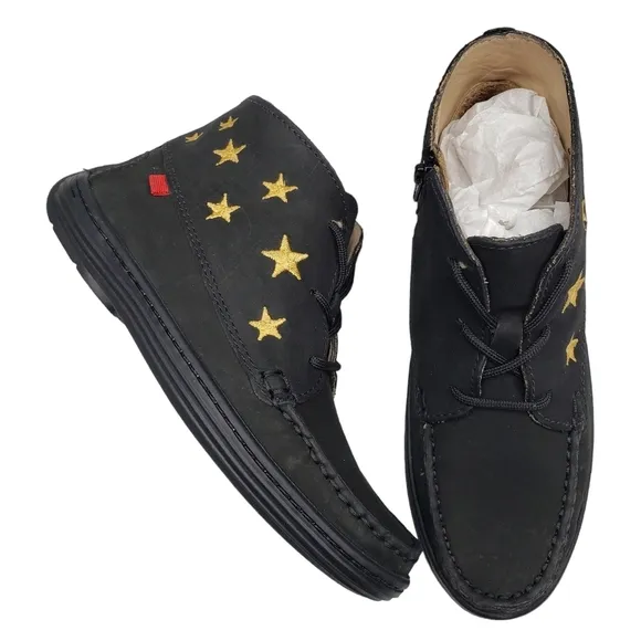 Marc Joseph | NIB Houston Bootie Black Nobuck Leather Lace Up Boots Boy's 2