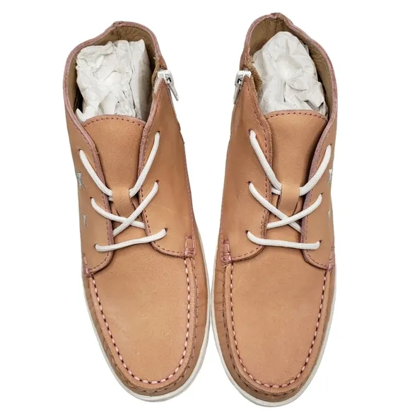 Marc Joseph | NIB Houston Bootie Blush Nobuck Leather Lace Up Boots Girl's 4