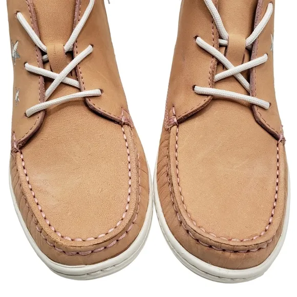 Marc Joseph | NIB Houston Bootie Blush Nobuck Leather Lace Up Boots Girl's 4