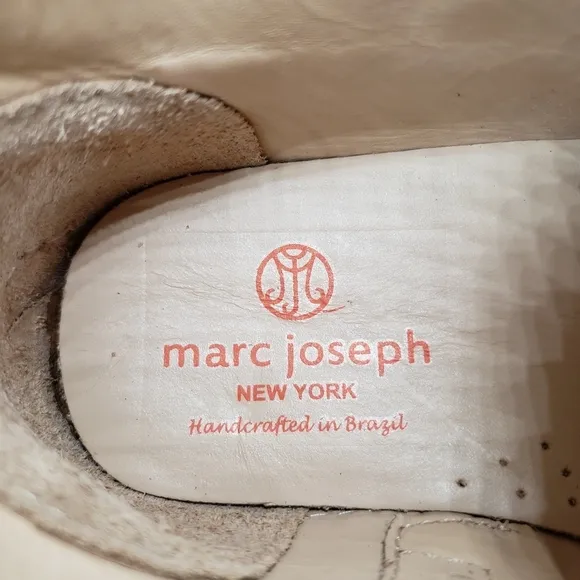 Marc Joseph | NIB Houston Bootie Blush Nobuck Leather Lace Up Boots Girl's 4