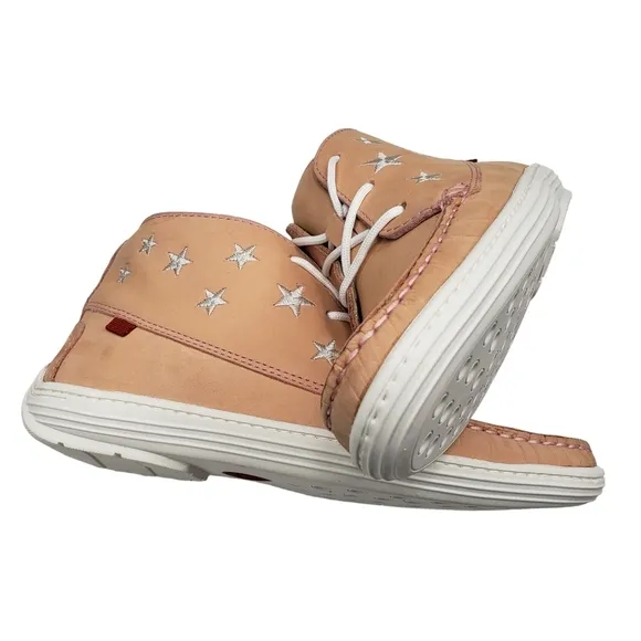 Marc Joseph | NIB Houston Bootie Blush Nobuck Leather Lace Up Boots Girl's 4