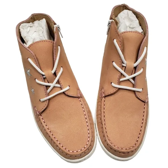 Marc Joseph | NIB Houston Bootie Blush Nobuck Leather Lace Up Boots Girl's 4