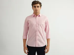 Men Printed Spread Collar Shirt