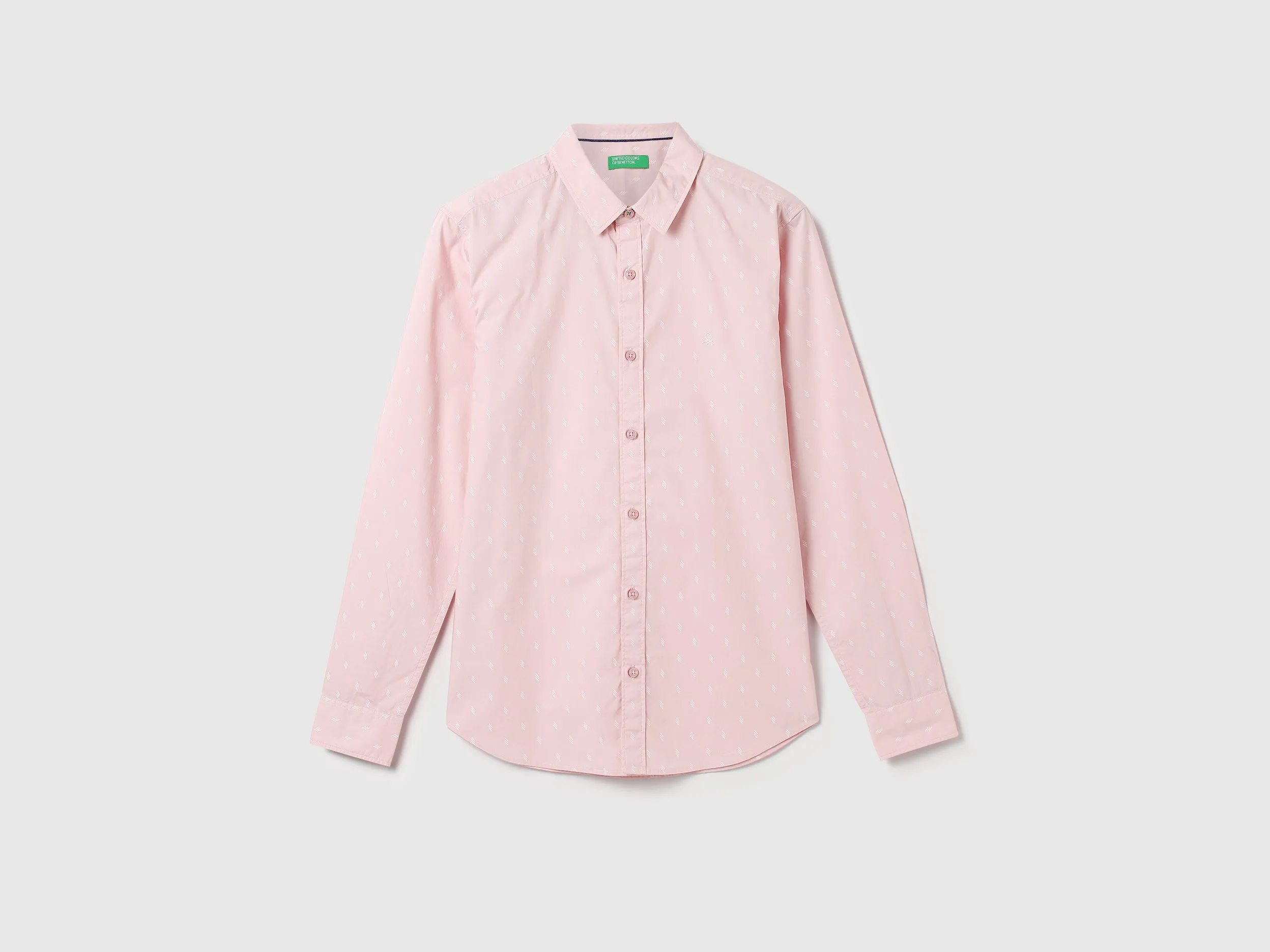 Men Printed Spread Collar Shirt