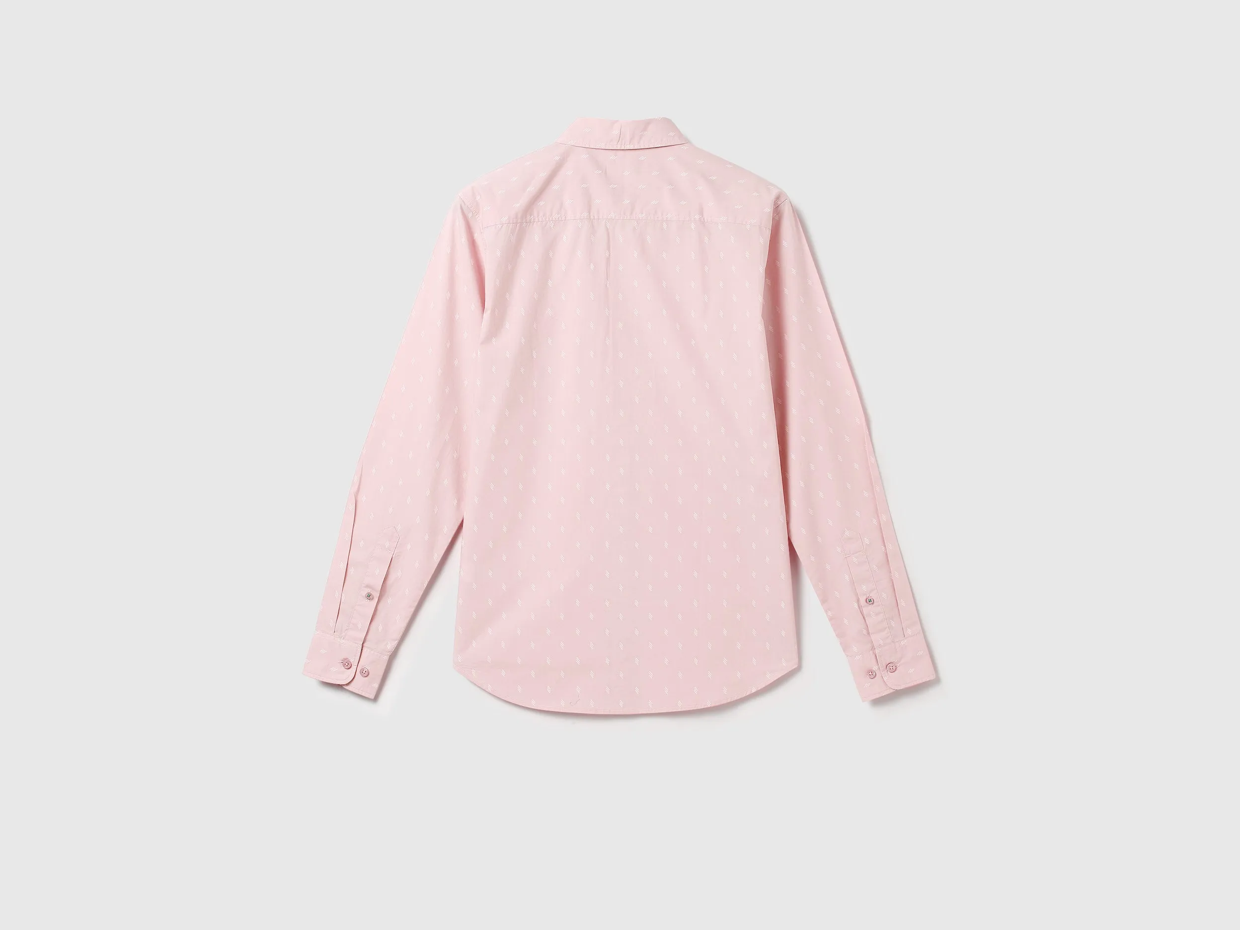 Men Printed Spread Collar Shirt