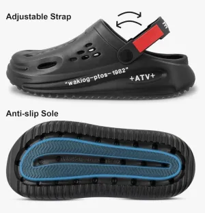 Mens Comfort Clogs | Cushioned Slip-on Walking Sandals | Versatile for Outdoor, Beach & Garden Use
