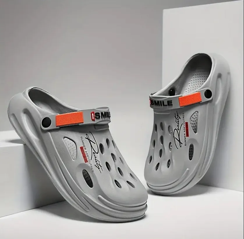 Mens Comfort Clogs | Cushioned Slip-on Walking Sandals | Versatile for Outdoor, Beach & Garden Use
