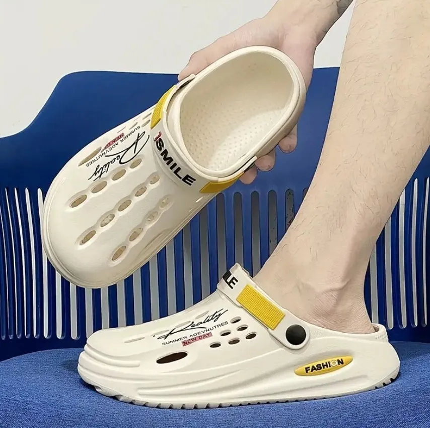 Mens Comfort Clogs | Cushioned Slip-on Walking Sandals | Versatile for Outdoor, Beach & Garden Use