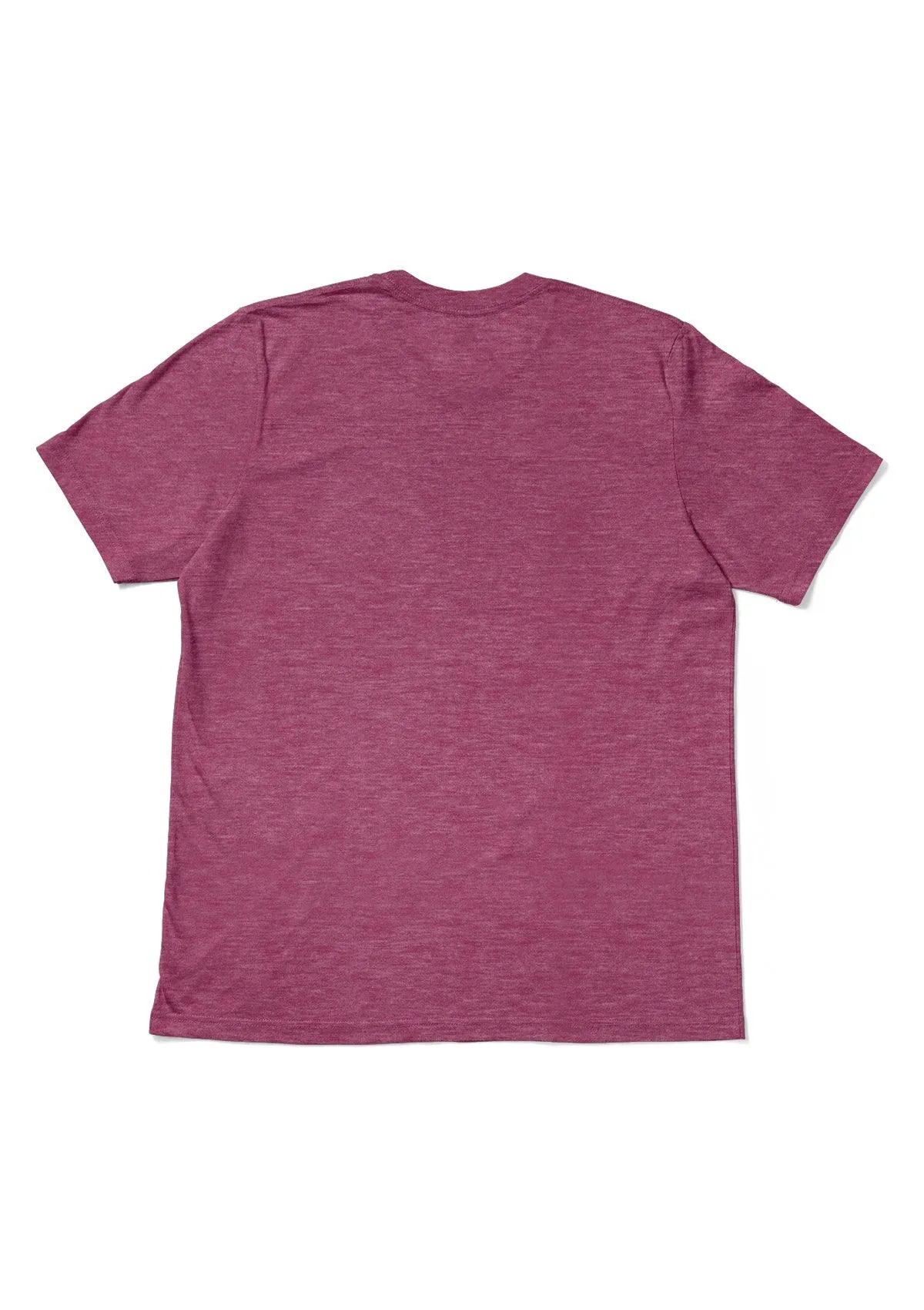 Men’s Triblend Berry Red Crew Neck T-Shirt