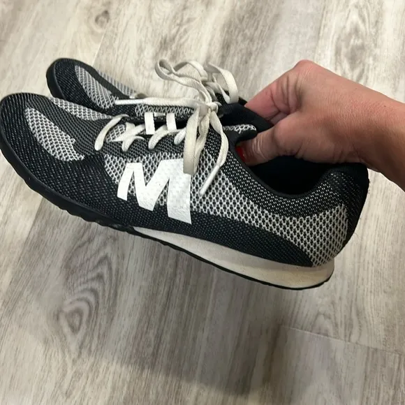 Merrell Civet Lace-Up Black Synthetic Womens Trainers Casual Athletic Sneakers
