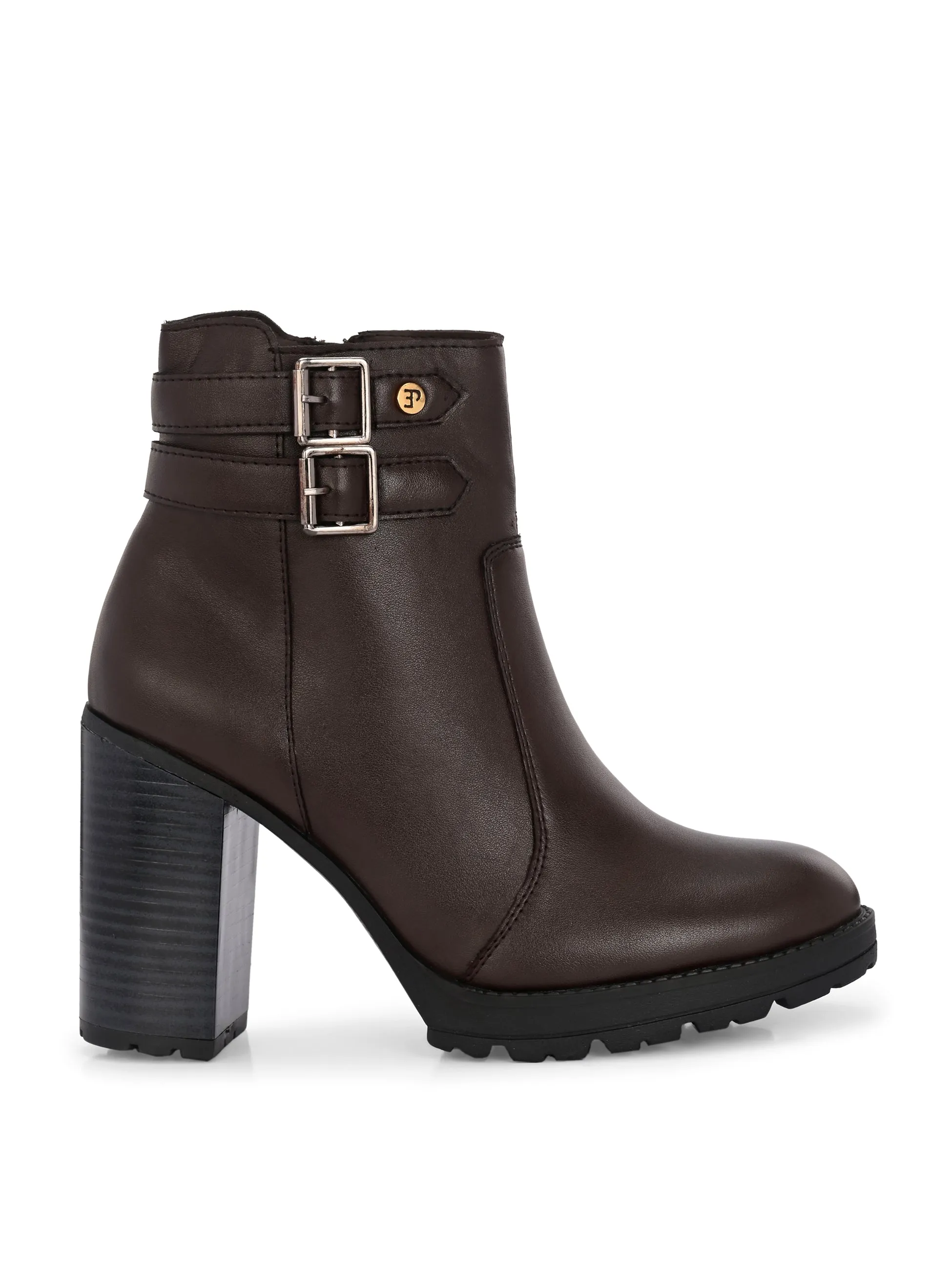 Midnight High-Heeled Ankle Boot For Women
